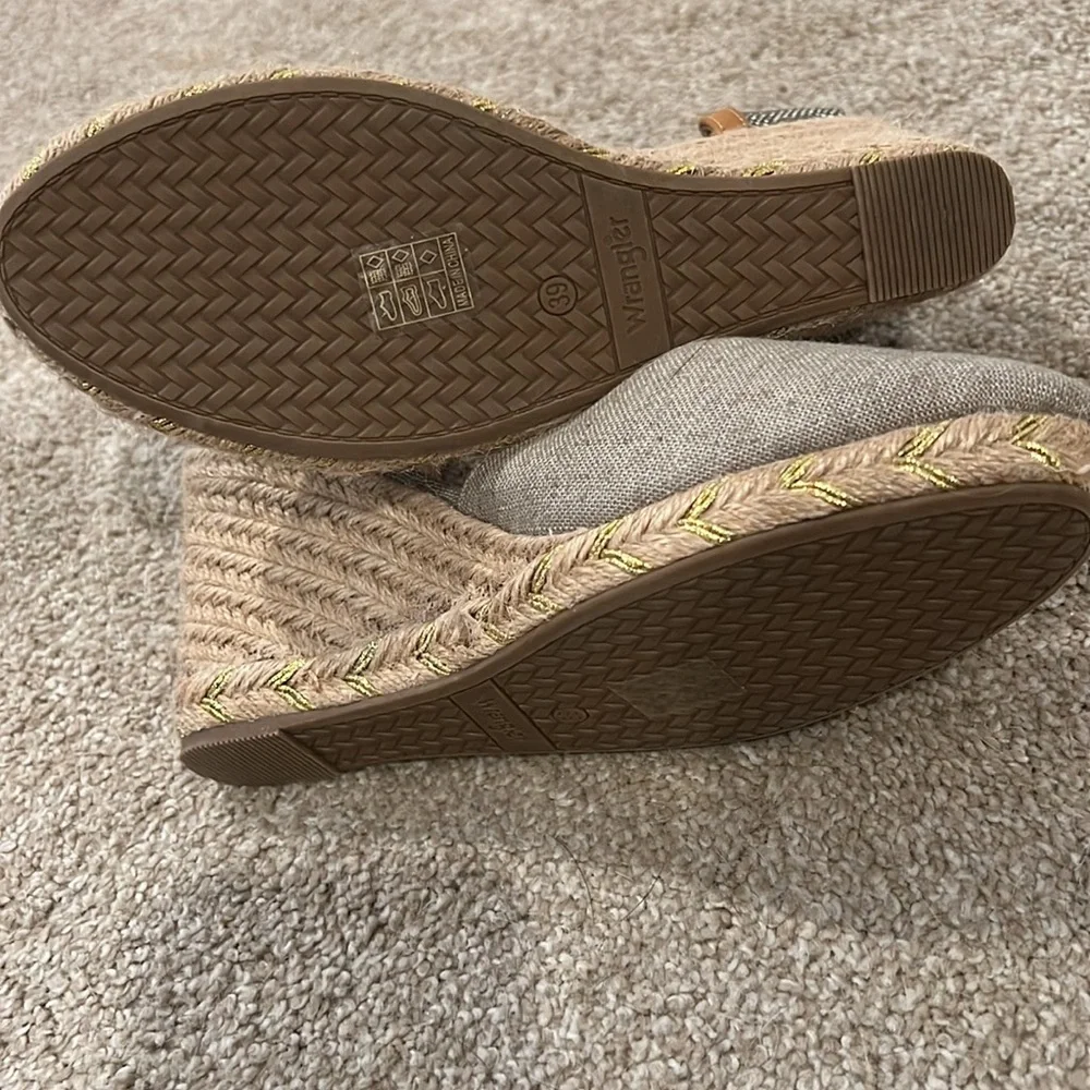 Wrangler Espadrilles Canvas Wedge Sandals -Rope Brava